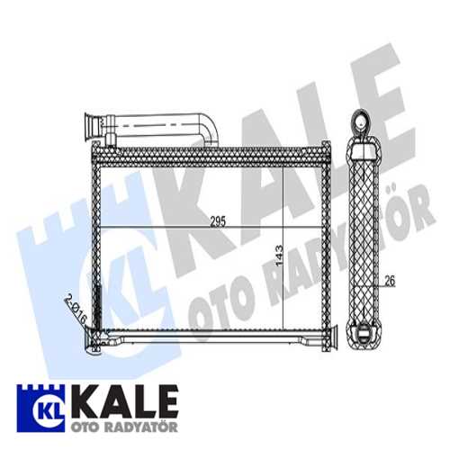 VW A6 VW KALORIFER RADYATÖRÜ 70233 Ürün Görseli