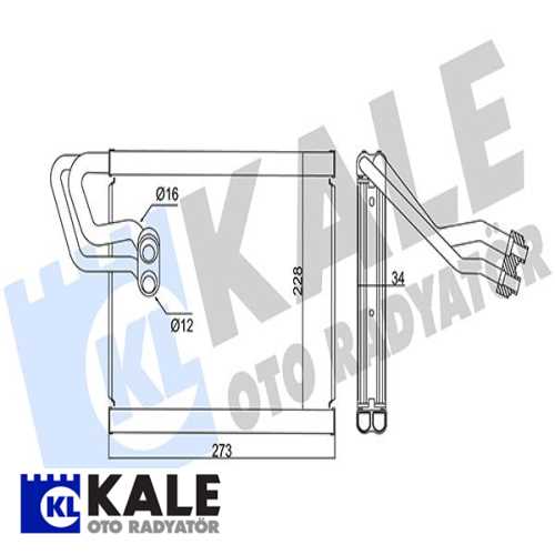 KORE I20 KORE KLIMA RADYATÖRÜ EVAPATÖR Ürün Görseli