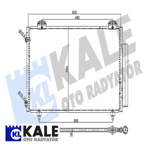 JAPON COROLLA (E12) JAPON KLIMA RADYATÖRÜ . Ürün Görseli