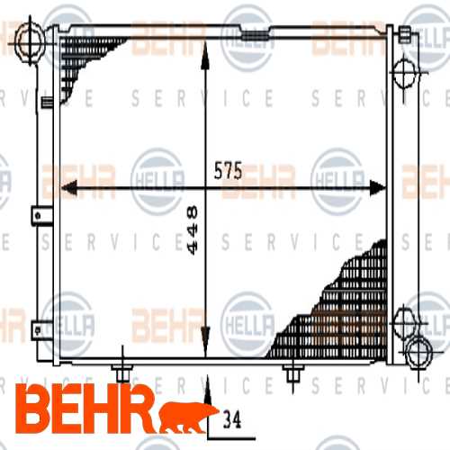SU RADYATÖRÜ OTOMATIK KLIMALI M102 W201 87-93 Ürün Görseli