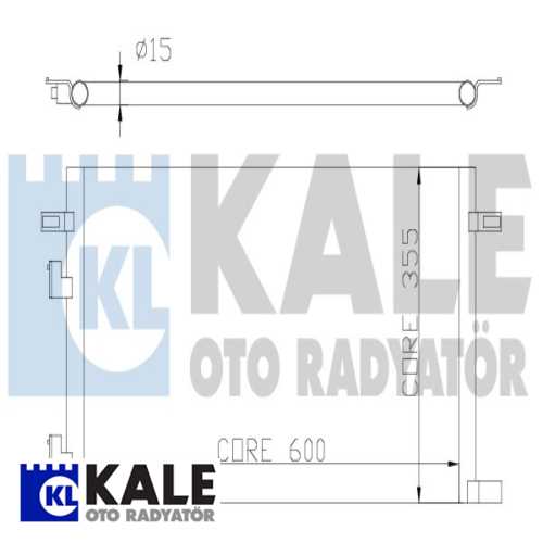 RENAULT LAGUNA I RENAULT KLIMA RADYATÖRÜ KONDENSER/BRAZING (AL/AL)/605X358X16/KURUTUCUSUZ