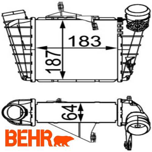 TURBO RADYATÖRÜ 817556 AMF-BNV-BNM 1,4 TDI POLO-CORDOBA-FABIA 01-10 Ürün Görseli