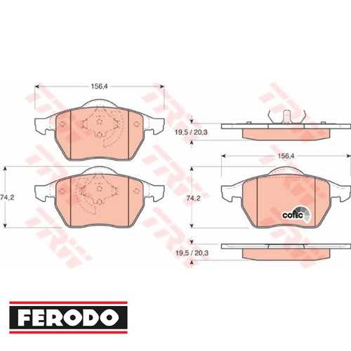 VW PASSAT-A4 VW FREN BALATASI ÖN GDB1200 Ürün Görseli