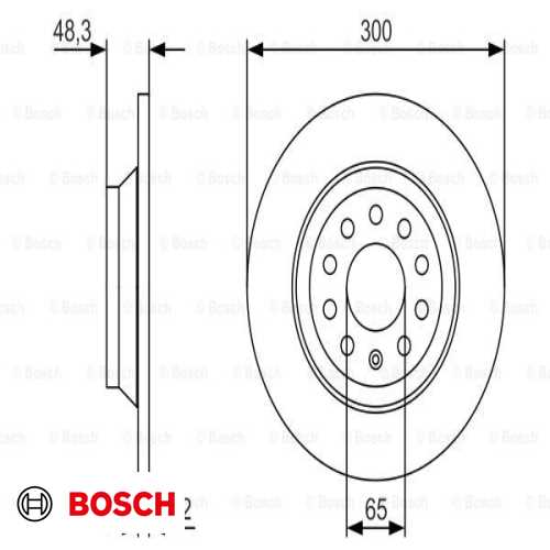 FREN DISKI ARKA DF6504 (ADET FIYAT) BM PASSAT-ARTEON-TIGUAN 15- Ürün Görseli