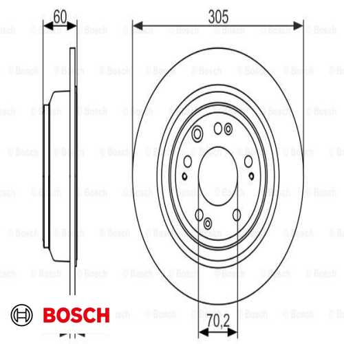 FREN DISKI ARKA . 2.4:2.2 i-DTEC ACCORD (CU) 09-15 Ürün Görseli