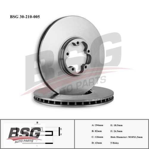 FREN DISKI ÖN (ADET FIYATIDIR/YC1J 1125 B2B 2.4 D TRANSIT V184 01-06 Ürün Görseli