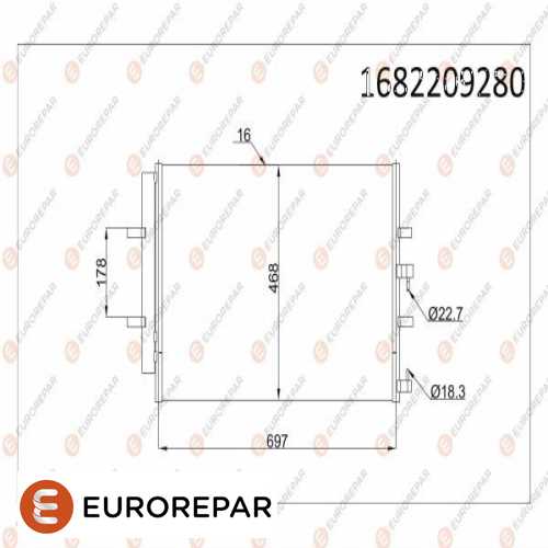 KLIMA RADYATÖRÜ  BM TRANSIT V-362/V-363 12- Ürün Görseli