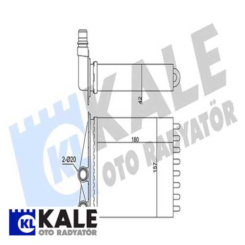 RENAULT TRAFIC II-III RENAULT KALORIFER RADYATÖRÜ BORUSUZ