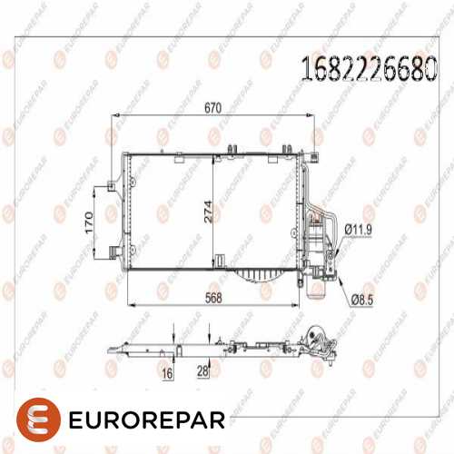 KLIMA RADYATÖRÜ
  Z13DT Z13DTJ Z17DTH
 CORSA C COMBO C TIGRA B
 04- Ürün Görseli