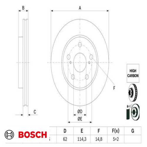 FREN DISKI ÖN . 1.6:1.8 Hybrid COROLLA (E21) : COROLLA (E21) HB 19- 19-