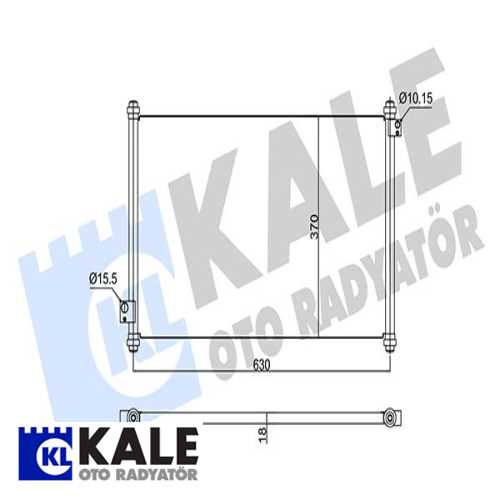 JAPON ACCORD (CH) JAPON KLIMA RADYATÖRÜ 606X370X18