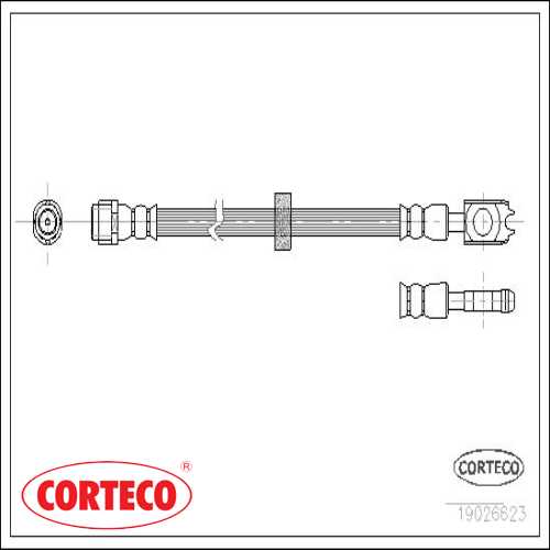 FREN HORTUMU ÖN 23168 / 24.5147-0385.3 BM POLO-CORDOBA-FABIA 94- Ürün Görseli