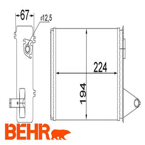 KALORIFER RADYATÖRÜ  BM ALBEA / PALIO / STRADA 96-03