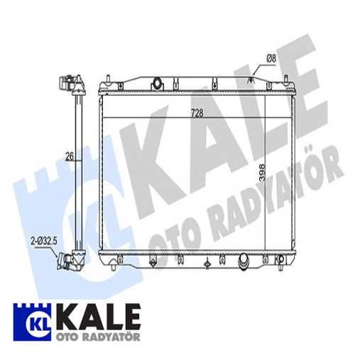 JAPON CRV (RE) JAPON SU RADYATÖRÜ 398X728X26
