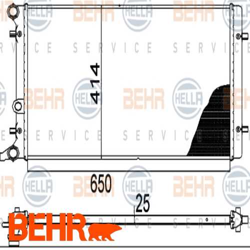 SU RADYATÖRÜ  AKL-BFQ-BCB-AGN-AGR-AHF-ALH 1,6-1,8-1,9 TDI GOLF4-BORA-A3-TOLEDO-OCTAVIA 97-04 Ürün Görseli
