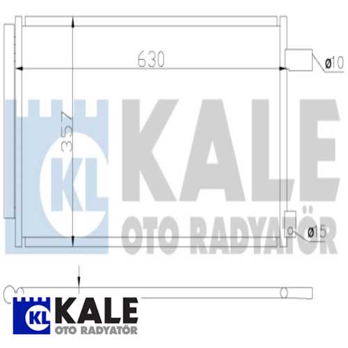 JAPON SX4 (EY, GY) JAPON KLIMA RADYATÖRÜ 590X338X16 Ürün Görseli