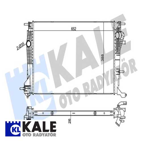 RENAULT MEGANE III / SCENIC III RENAULT SU RADYATÖRÜ