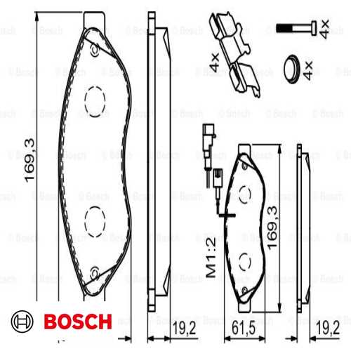 FREN BALATASI ÖN  B.M DUCATO III / BOXER II / JUMPER II 06- Ürün Görseli