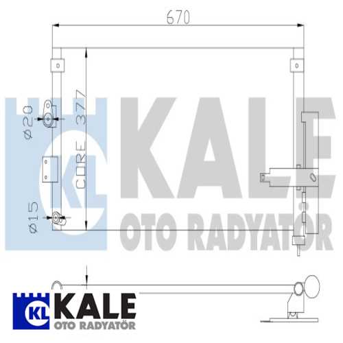 JAPON CIVIC (FD) JAPON KLIMA RADYATÖRÜ 635X377X16 Ürün Görseli