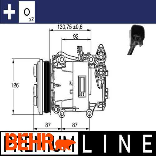 KLIMA KOMPRESÖRÜ  1.6 TDCI FOCUS/C-MAX 03- Ürün Görseli