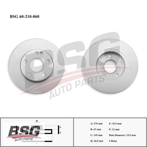 FREN DISKI ÖN  266-640 A-SERISI 169 2004-2011 Ürün Görseli