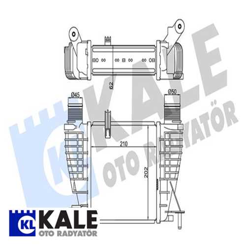 JAPON NOTE (E11) JAPON TURBO RADYATÖRÜ 210X202X62