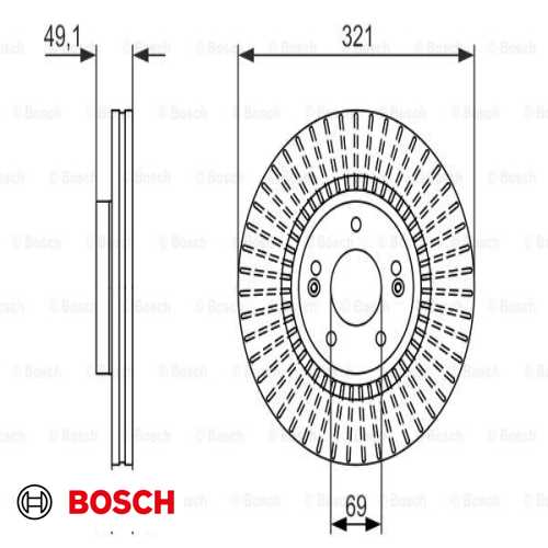 FREN DISKI ÖN  BENZIN-DIZEL SANTAFE/SORENTO 2009- Ürün Görseli