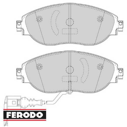 VW GOLF7-PASSAT-TIGUAN-A3-LEON-OCTAVIA VW FREN BALATASI ÖN GDB2114 / GDB1918 Ürün Görseli