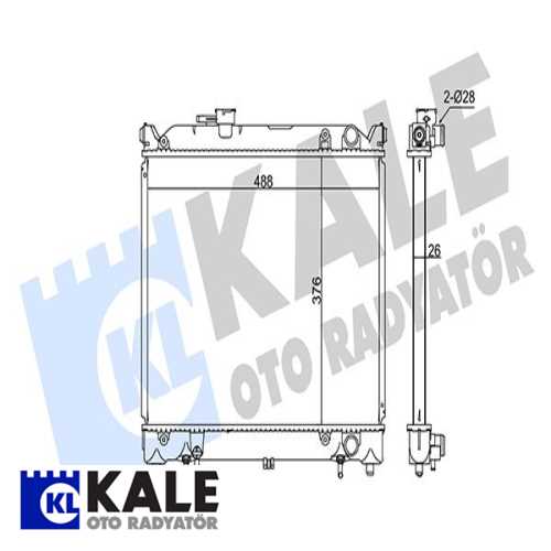 JAPON VITARA (ET) 3 Kapi JAPON SU RADYATÖRÜ 376X488X26 Ürün Görseli