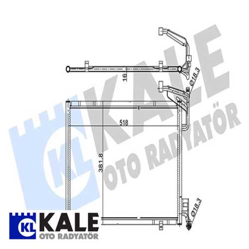 FORD B-MAX / FIESTA VI / TRANSIT COURIER / TOURNEO COURIER FORD KLIMA RADYATÖRÜ 1767117/1819980/1856010/C1B1 19710 DB