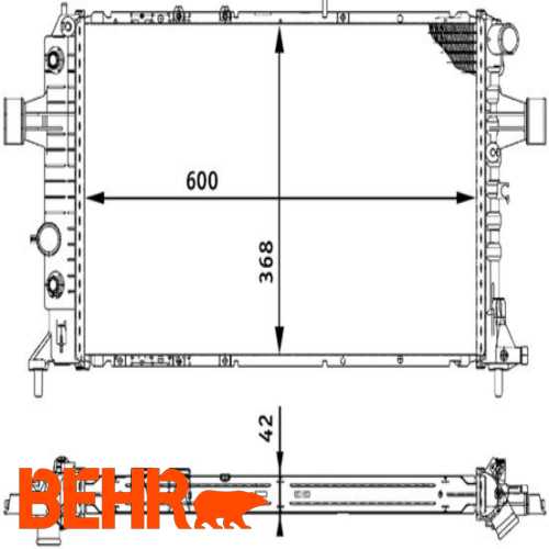 SU RADYATÖRÜ MEKANIK 42 MM Y20DTH Y22DTR ASTRA G 99- Ürün Görseli