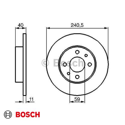 FIAT TEMPRA/TIPO/DOGAN SLX 2000 FIAT FREN DISKI ÖN 240,5 DÜZ ADET FIYATIDIR(kutu içi 2adet) Ürün Görseli