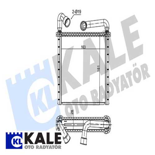 VW GOLF7-PASSAT-TIGUAN-CRAFTER-A3-LEON VW KALORIFER RADYATÖRÜ 8FH 351 511-634