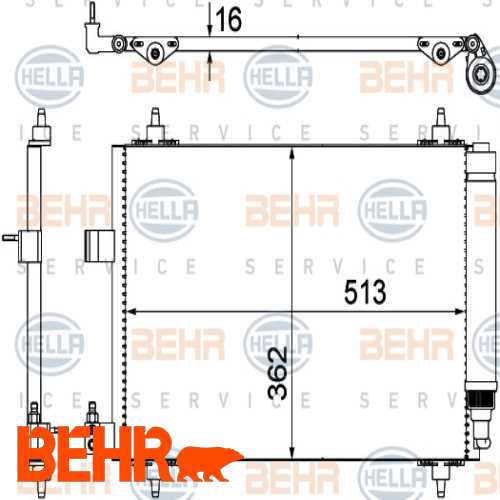 KLIMA RADYATÖRÜ  1.6 HDI 407 06-