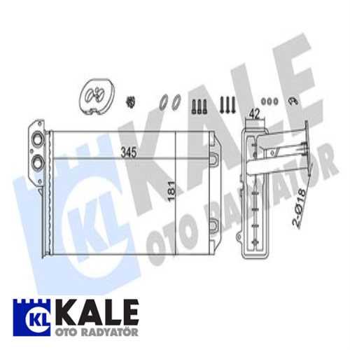 KALORİFER RADYATÖRÜ MERCEDES SPRINTER 901 902 903 904 905 1996>2006