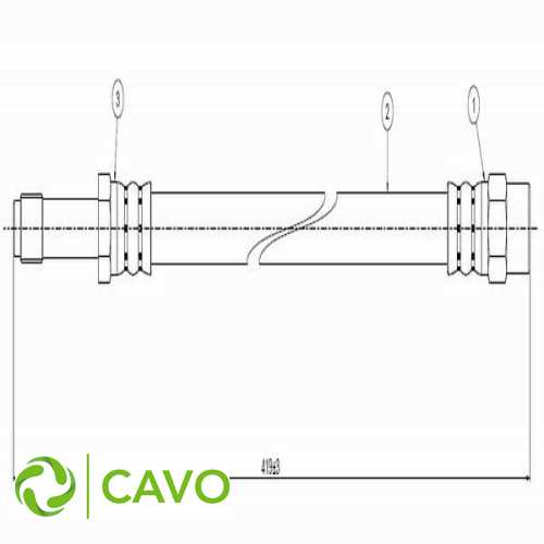 FREN HORTUMU ÖN  BM SPRT.312,313,412,413 95- Ürün Görseli