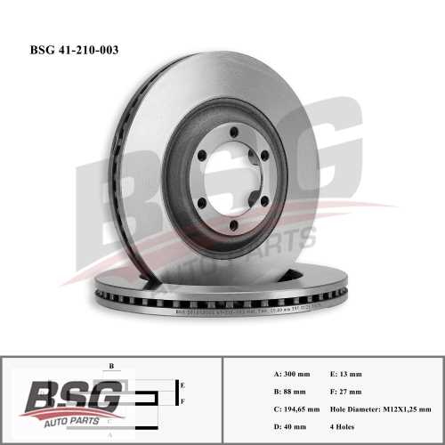 FREN DISKI ÖN  2.5 CRDi DMAX (TFR, TFS) 12-16