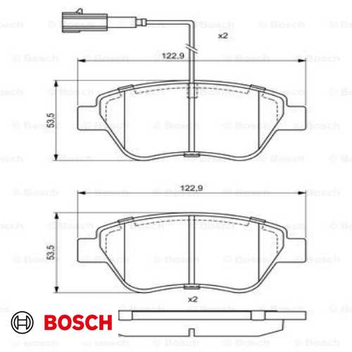 FREN BALATASI ÖN ÇIFT FISILI 1,3 MJT FIORINO/LINEA/500 C/BIPPER/NEM0 12-