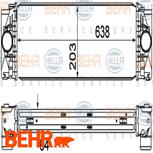 TURBO RADYATÖRÜ  M646 W906 SPRINTER-CRAFTER 06-