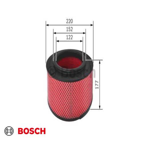 HAVA FILTRESI SILINDIR 2,5/3,0 TDCI RANGER (ET) 2.5 TD:3.0 TD 07-11 HILUX : (KUN15, KUN25, KUN26, KUN35) : BT50 (UN) 2.5 TD:3.0 TD 07-11 06- Ürün Görseli