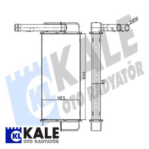 FORD TRANSIT M12-15 FORD KALORIFER RADYATÖRÜ BRAZING