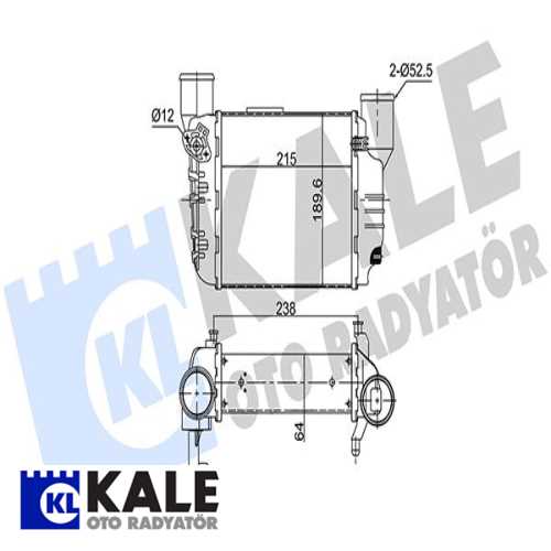 VW A4 VW TURBO RADYATÖRÜ Ürün Görseli