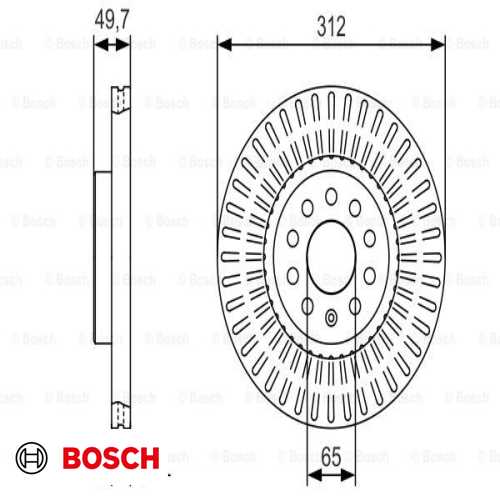 FREN DISKI ÖN DDF1305 / DF4464S (ADET FIYAT) BM PASSAT-GOLF5-GOLF6-GOLF7-CADDY-A3-LEON 04-