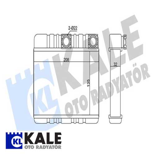 BMW E46 - X3 E83-X3 E83 LCI BMW KALORIFER RADYATÖRÜ Ürün Görseli