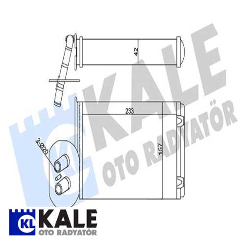VW T4 VW KALORIFER RADYATÖRÜ 8FH 351 308-741 (KLIMALI) Ürün Görseli