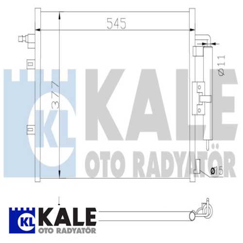 RENAULT CLIO III/MODUS RENAULT KLIMA RADYATÖRÜ AL/AL
