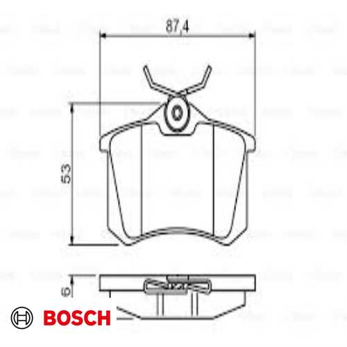 FREN BALATASI ARKA GDB1055 / GDB1330 / FDB1083 BM MEGAN II/FLUENCE/POLO/GOLF/307 03- Ürün Görseli