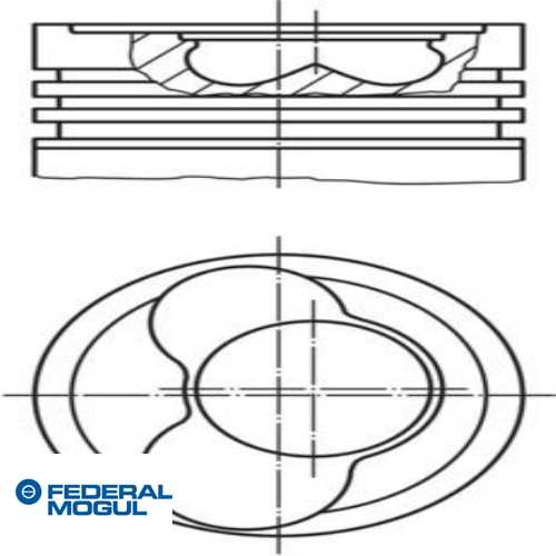 VW T4-LT VW PISTON+SEGMAN 26 Ø (3-4-5 SILINDIR) (82 mm)