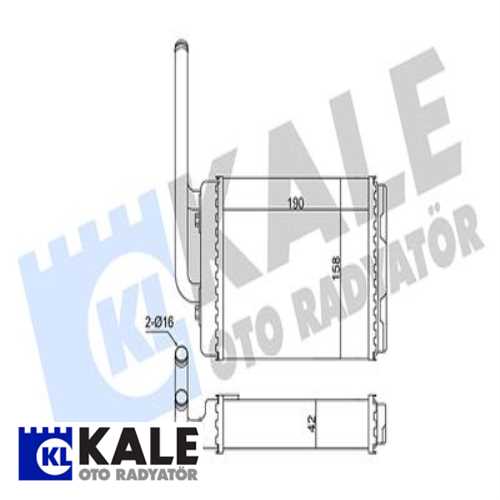 KALORİFER RADYATÖRÜ RENAULT TWINGO I 1,2