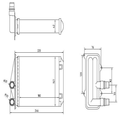 KALORİFER RADYATÖRÜ RENAULT TRAFIC II 2,0DCI 1,9DCI 2001-